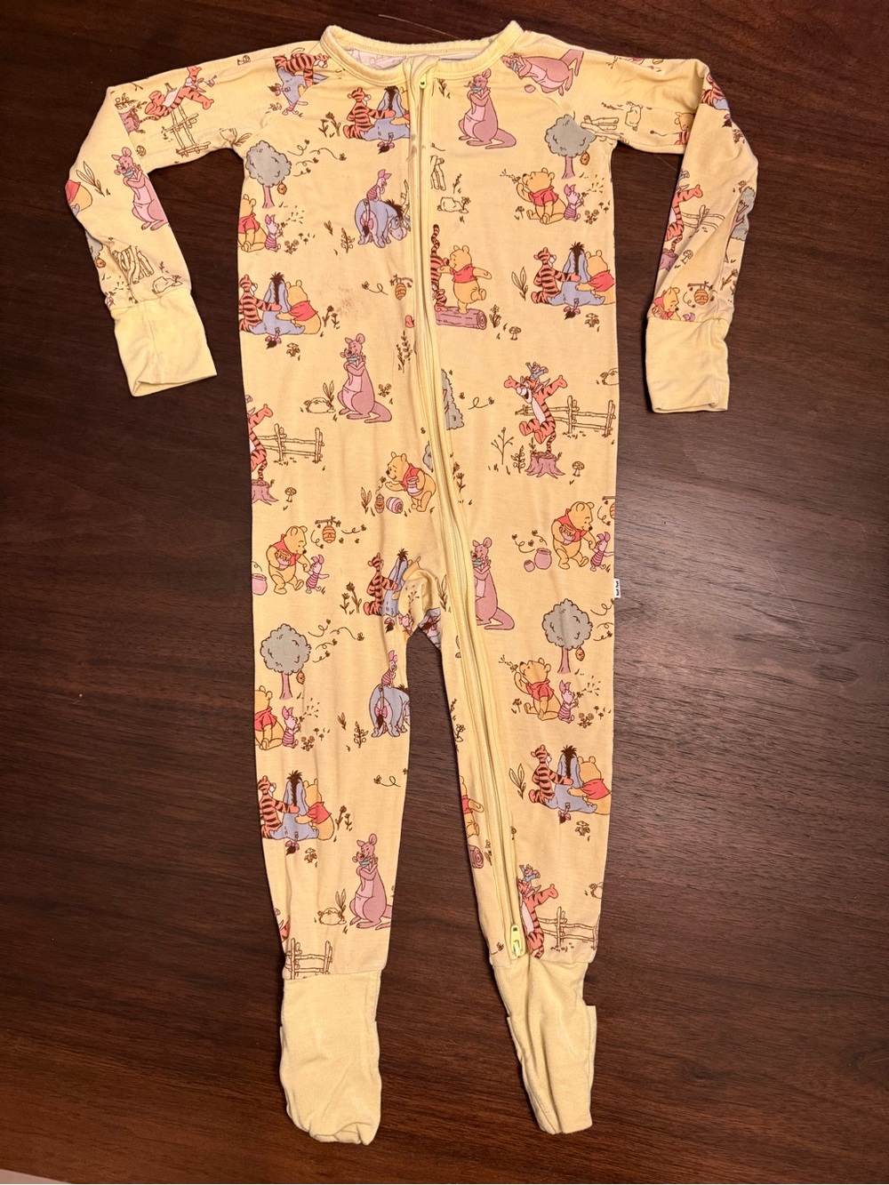 Little Sleepies Yellow Winnie the Pooh Character Footie